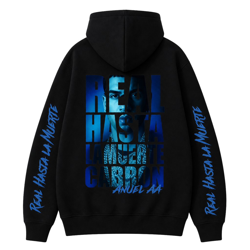 Sudadera Classic RHLM- Black/Sky Blue