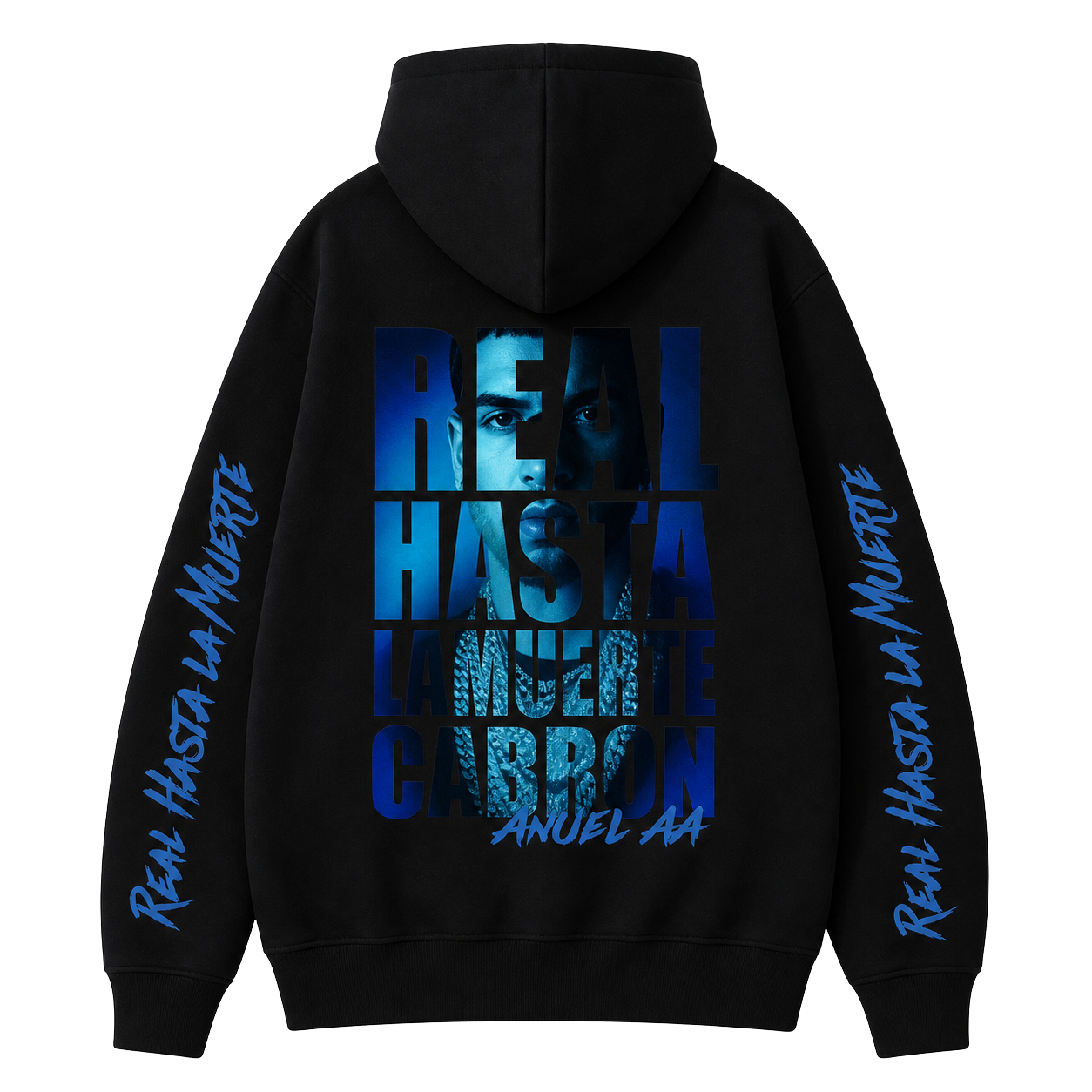 Sudadera Classic RHLM- Black/Sky Blue